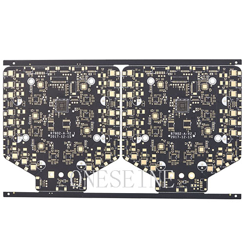 6 Layer Black Solder Mask Drone Fr4 PCB 